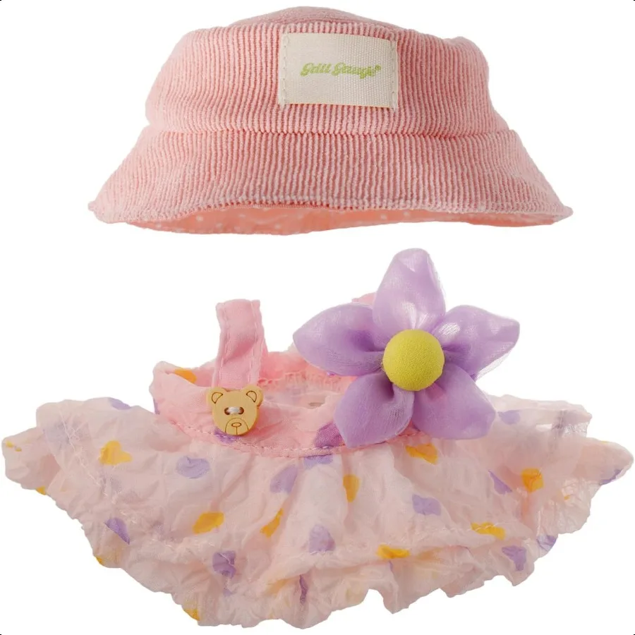 

Clothes for 17cm Doll Skirt Set for Doll 2 Piece Set Hat Skirt Outfit Premium Fashion Cute Dr for Dolls Accories NO Doll (Pink)
