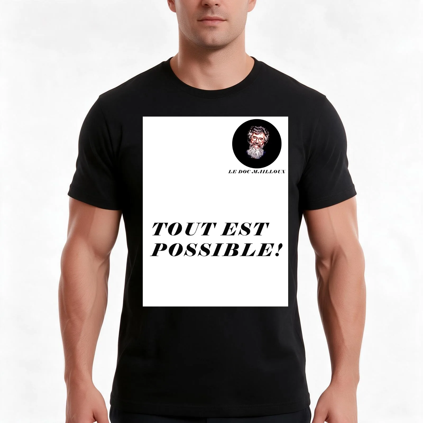 Doc Mailloux - Everything is possible T-Shirt Summer Casual Cotton Tee Oversized Streetwear Tops Vintage Graphic Print