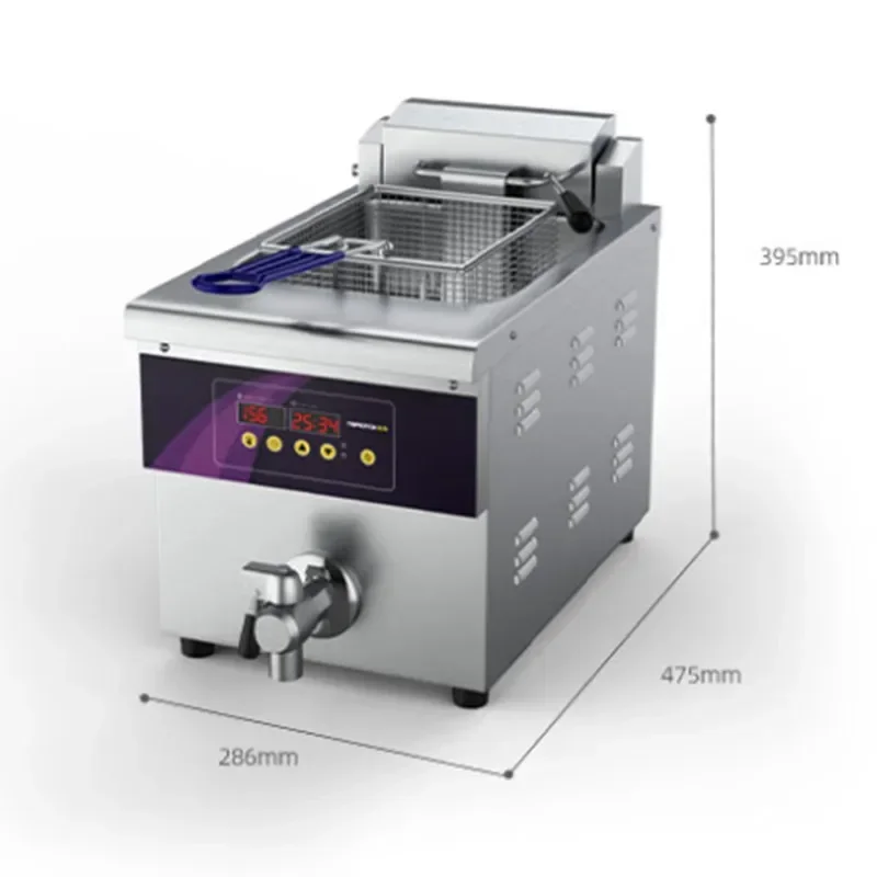 Freidora eléctrica, freidoras eléctricas comerciales, cuerda frita, pollo frito, patatas fritas, Tofu peludo, versión por ordenador, freidora inteligente