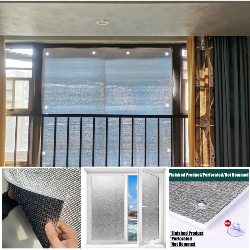Window Insulation Film Provides Sun Protection In Summer And Anti Freezing Insulation In Winter Without Air Leakage