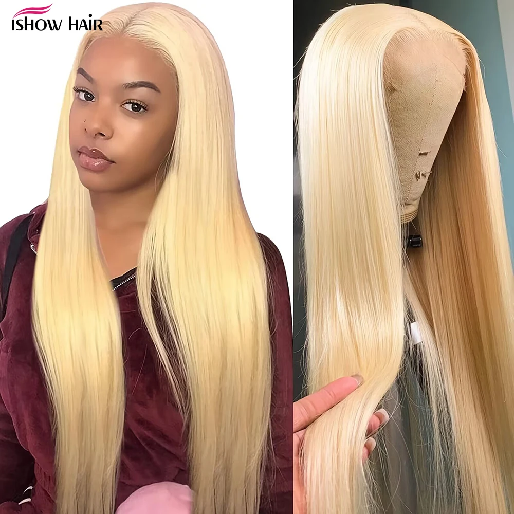 Straight Blonde 613 Lace Frontal Wig Human Hair 13x6 Brazilian Human Hair Wigs For Women 13x4 Lace Frontal Wig 250% Density