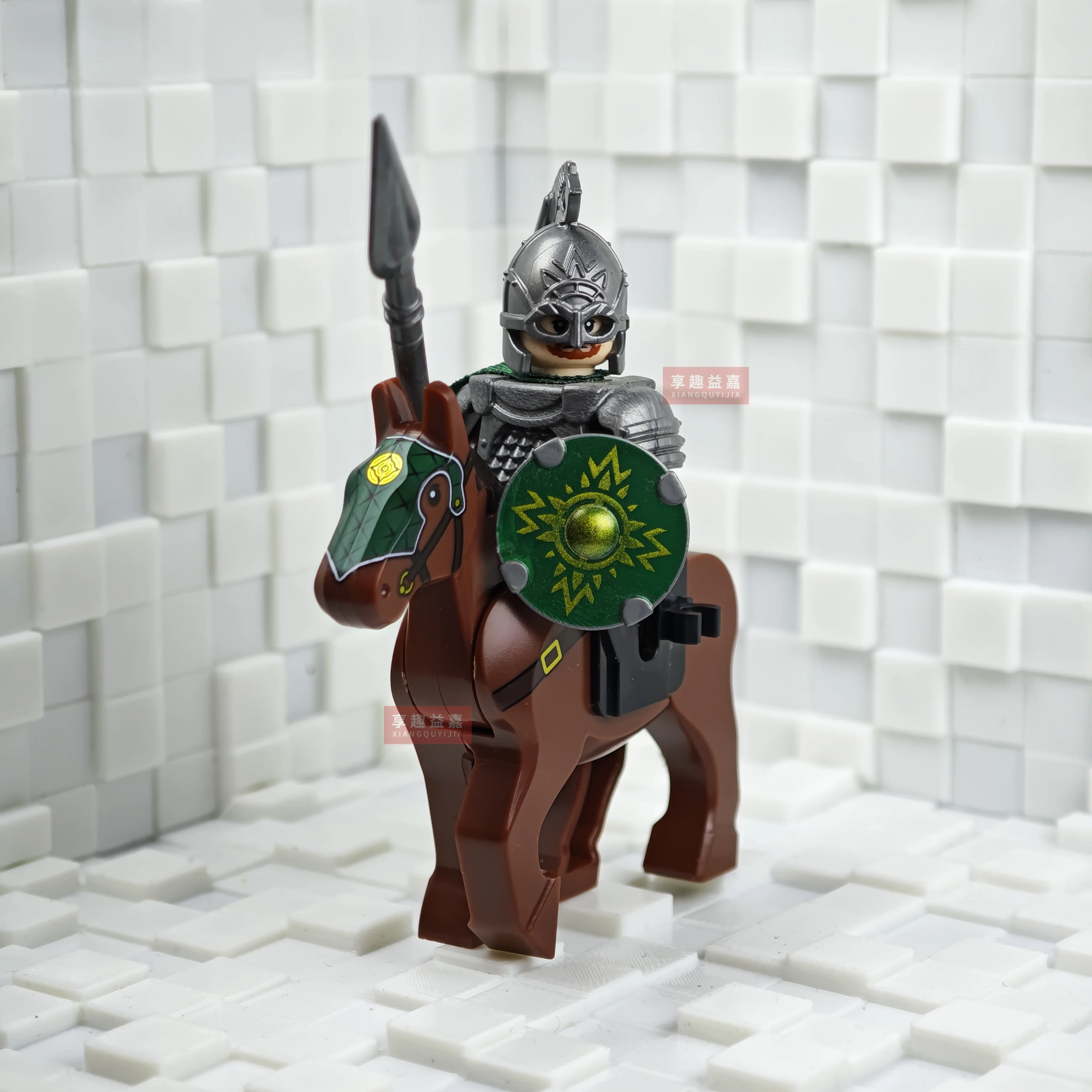 Battle Five Armies mit Schwert Rohan mit Pferd Bausteine Modell Ziegel Mini Action Spielzeug Figuren Spielzeug Geschenk für Kinder MOC