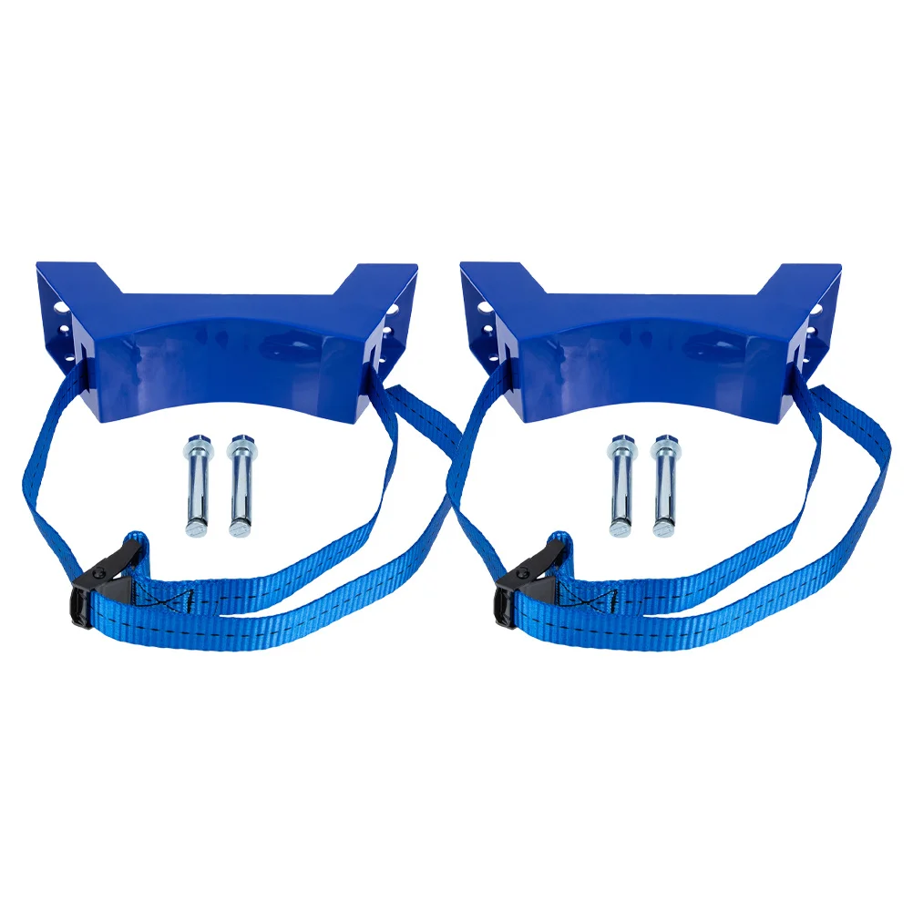 

2Pcs Cylinder Gas Tank Holder Adjustable for 40L Propane Tanks Wall Mounted Bracket Stable Strap Support Propane Tank Ring Base