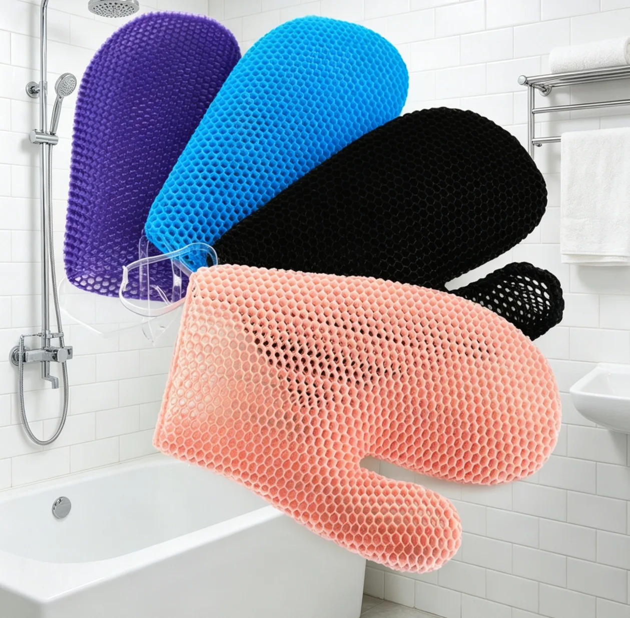 Bath Towels Can Be Used on Both Sides of Men's and Women's Household Back Rubbing Artifacts