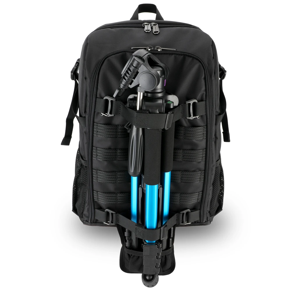 Bolsa de cámara táctica de gran capacidad DSLR, mochila de hombro para fotografía, funda de foto impermeable para Canon, Nikon, Sony, Pentax