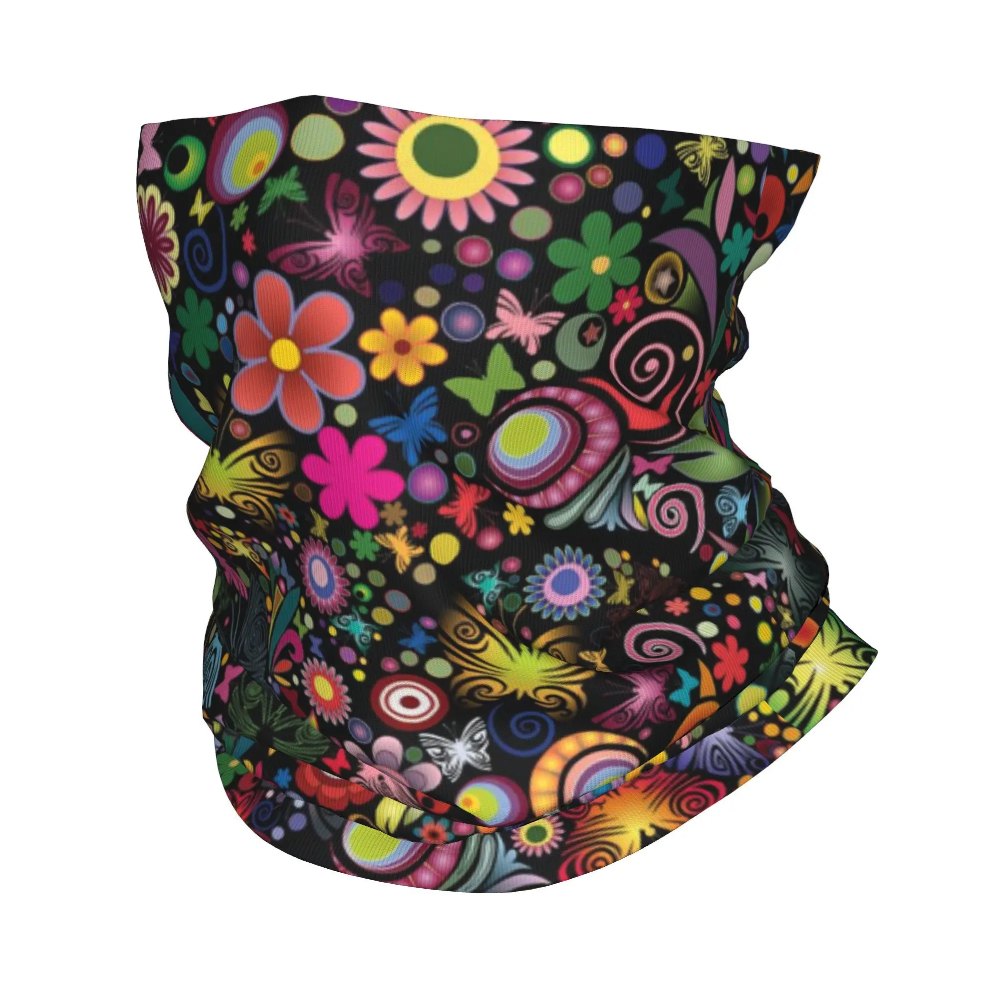 Custom Colorful Mexican Embroidery Winter Headband Neck Warmer Women Men Ski Camping Tube Scarf  Face Bandana Gaiter