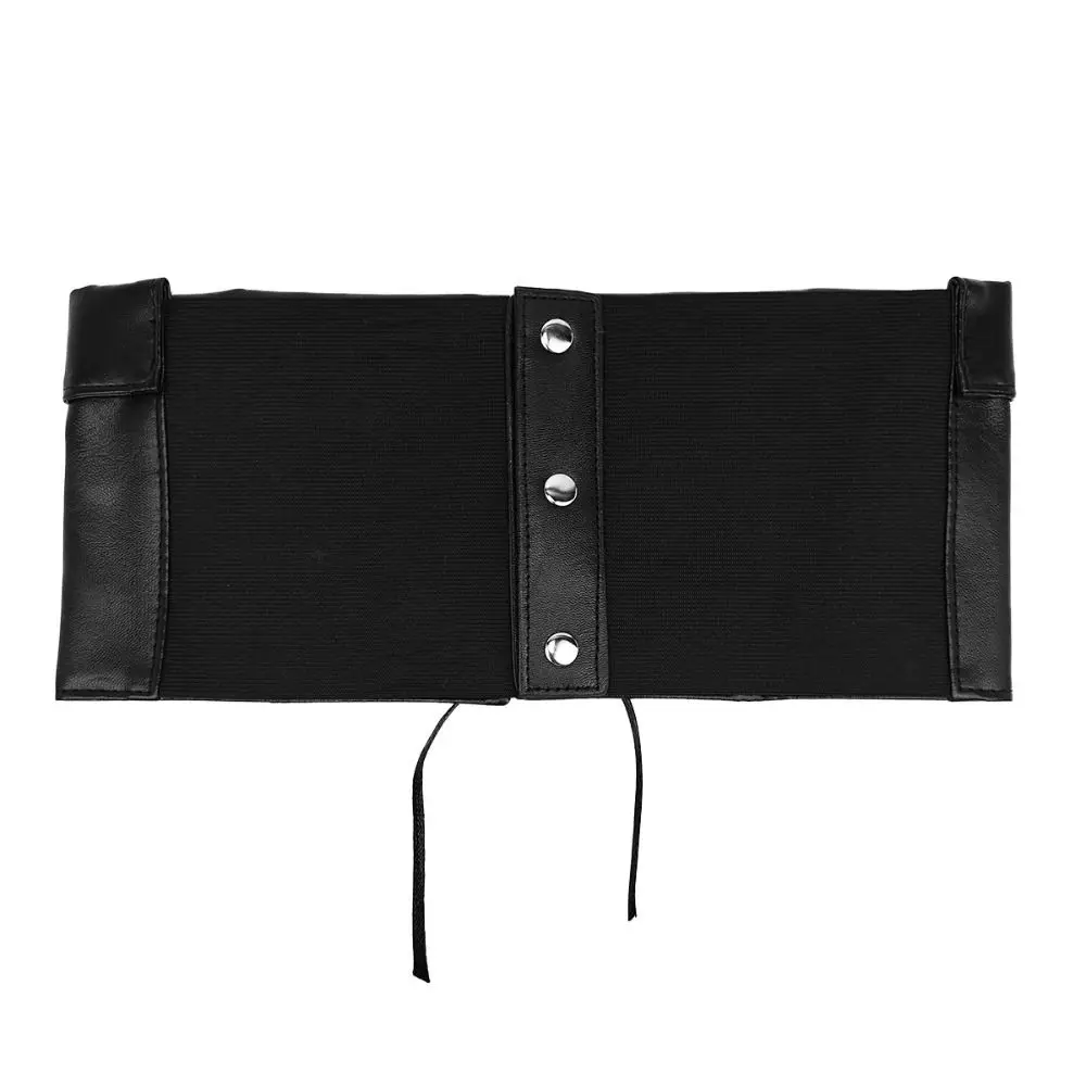 

Women Fashion PU Leather Bandage Belt High-End Vintage Waist Strap All-match Harajuku Elastic Waist Belts Spring Autumn