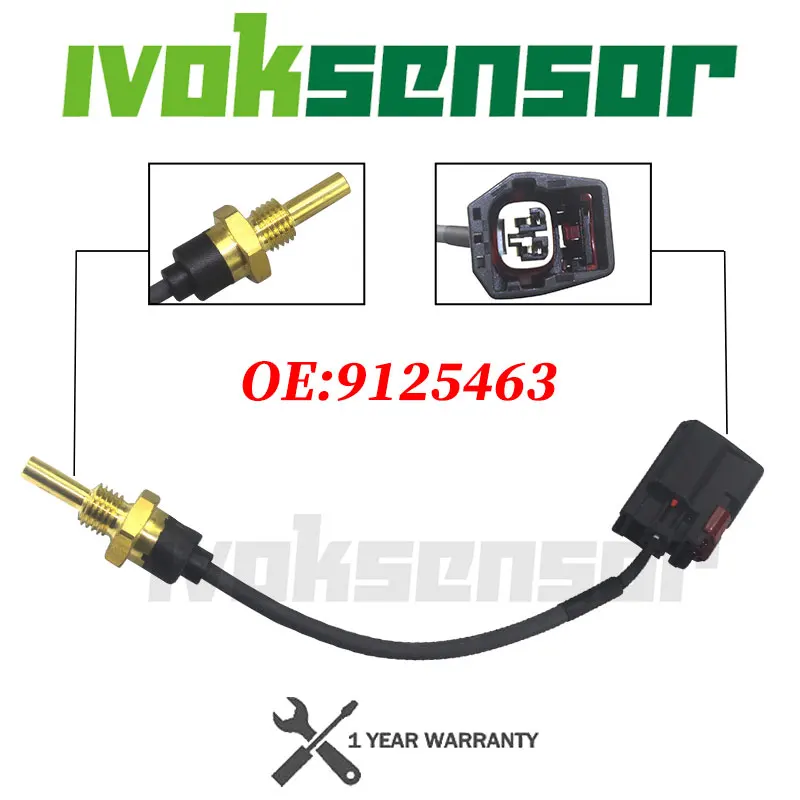 9125463 912546 Coolant Water Temperature Control Switch Sensor Sender for VOLVO S60 S40 S70 S80 V70 V40 1999-2004