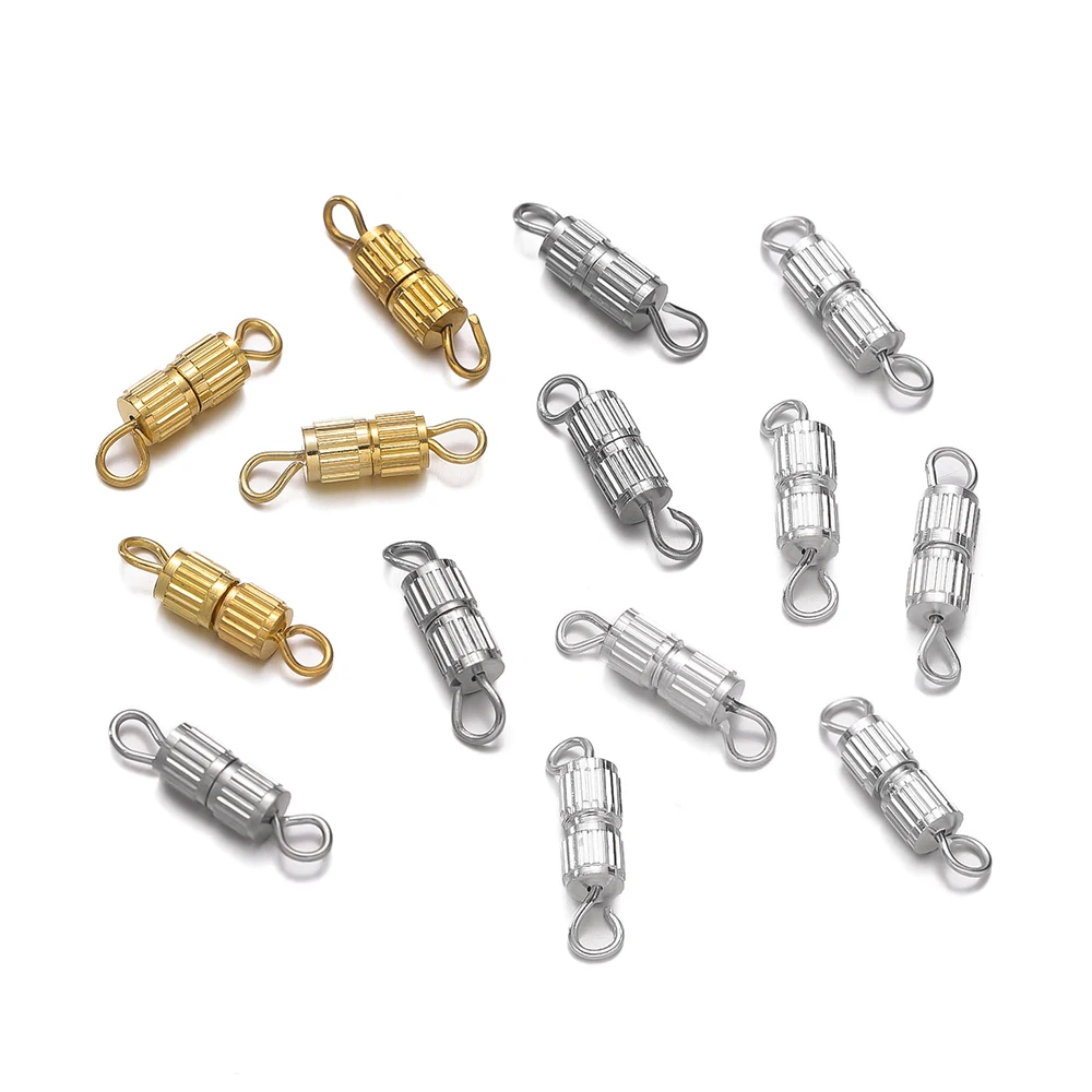 20 قطعة النحاس النحاس المسمار المشبك إغلاق السحابة قفل مشبك الحبل نهاية تلميح قبعات موصل ل سوار ذاتي الصنع قلادة صنع المجوهرات