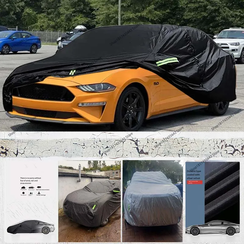 

Водонепроницаемый автомобильный чехол для Ford Mustang GT/Shelby/Cobra/Bullitt 1994-2023 годов для защиты от дождя, снега и пыли от града