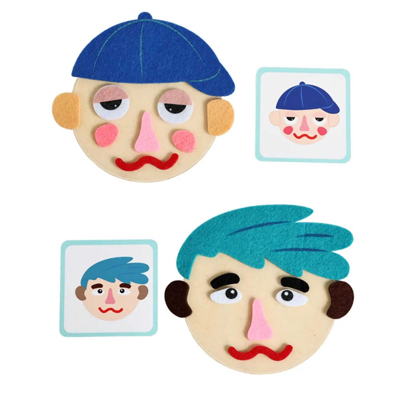 Gra logiczna z wyrażeniami emocji, gra edukacyjna na rozwój emocji z kartami edukacyjnymi, zabawka do nauki emocji i umiejętności społecznych dla maluchów i przedszkolaków.
