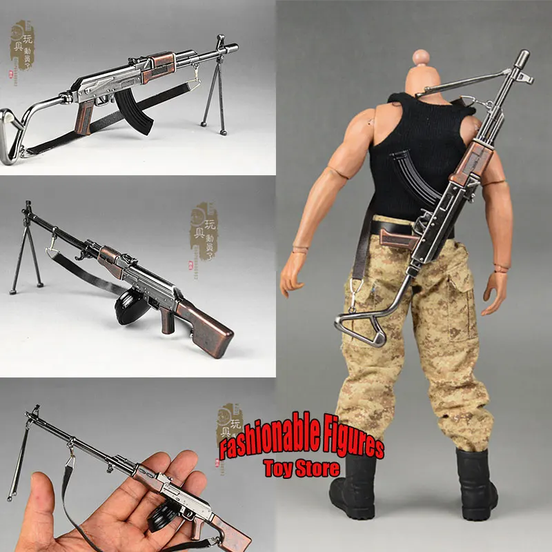 

В наличии масштаб 1/6, миниатюрный RPK AK47, советский стиль, пулемет, солдатская сцена, аксессуары для 12 дюймов, экшн-фигурка времен Второй мировой войны, тело