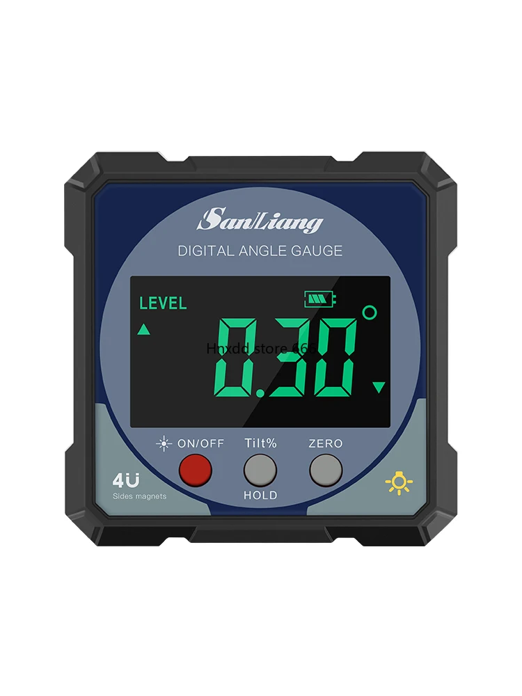 High precision inclinometer box with dual digital display