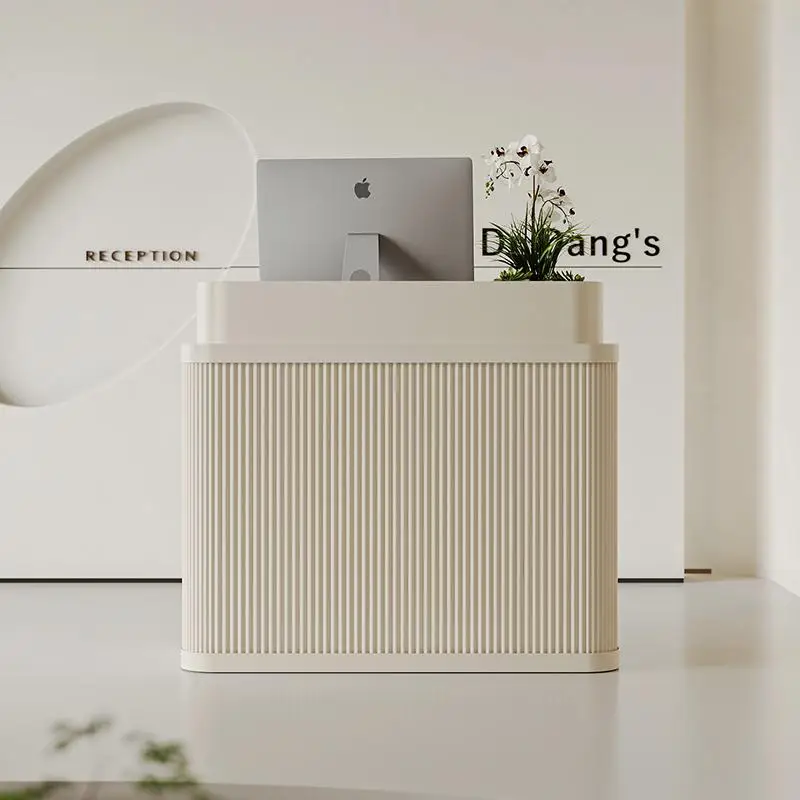 

Elegant Modern Reception Desks Receptionist Design Minimal Commericial Reception Desks Welcome Promotion Bureau Office Furniture