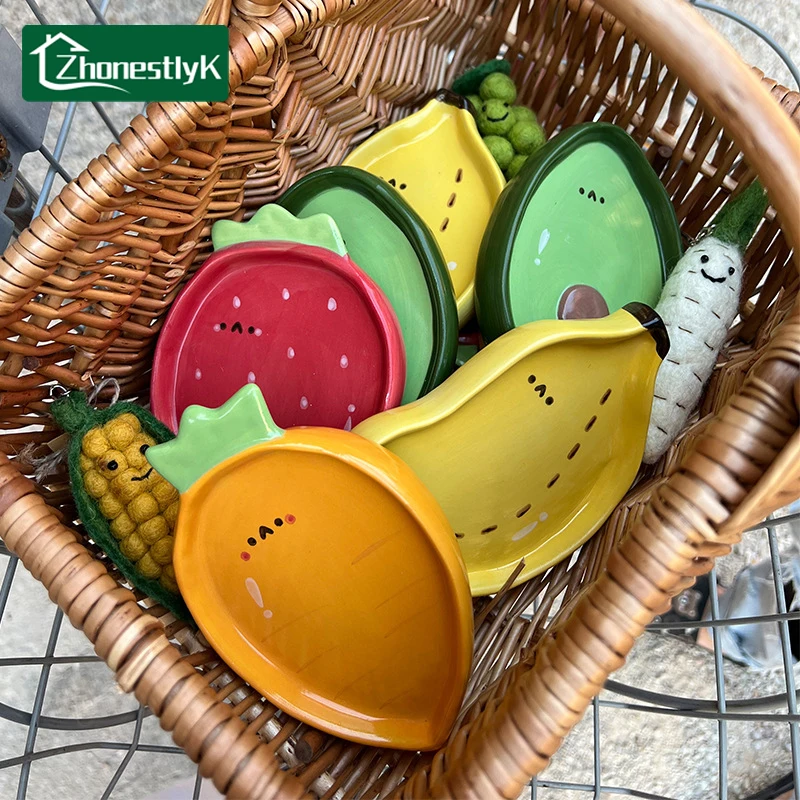 الإبداعية لطيف صلصة الفاكهة أطباق سيراميك التوابل طبق تقديم التوابل طبق للوجبات الخفيفة الفاكهة السوشي السلطانية أدوات المائدة المطبخ اكسسوارات