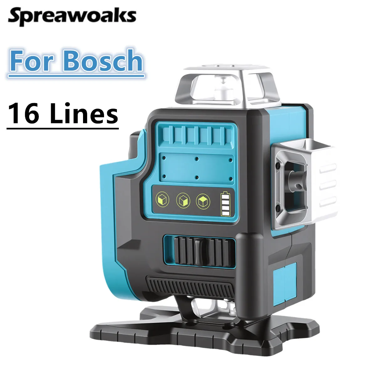 For Bosch 18V Battery 16 Lines Laser Level 4D 360° Self-leveling Horizontal Vertical Power Tool
