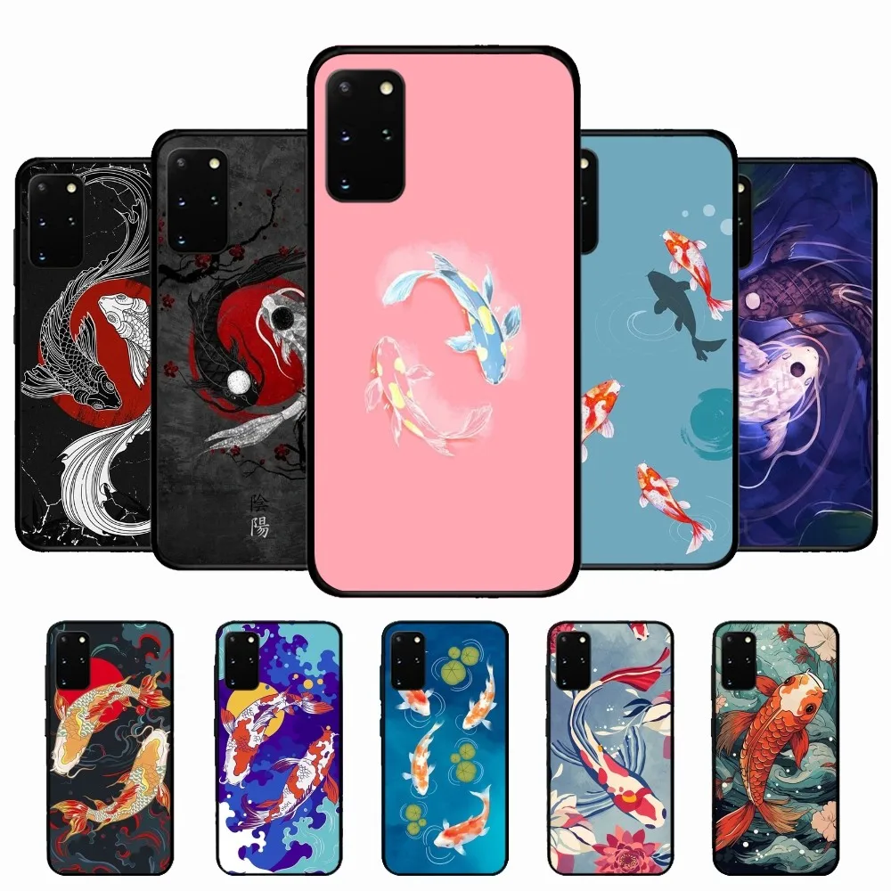 

Koi Carp Fish Phone Case For Samsung S 9 10 20 21 22 23 30 23plus lite Ultra FE S10lite Fundas