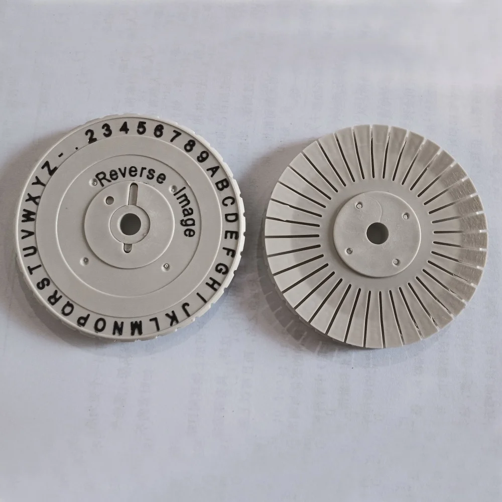 DYMO 1011 Label Printer Character plate (Horizontal Plate), Metal Embosser Original Embosing Wheel