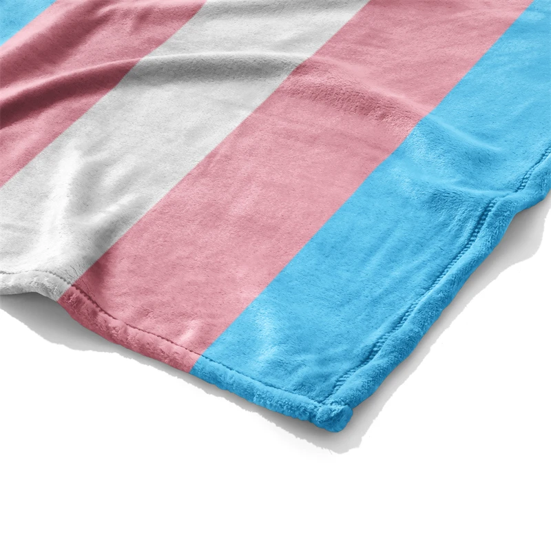 Aertemisi Transgender Pride Flag Rainbow LGBT Pet Blanket for Small Medium Large Dog Cat Puppy Kitten Couch Sofa Bed