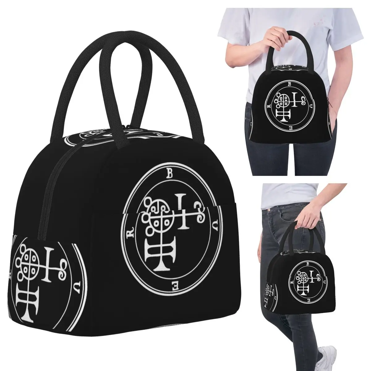 

Demon Buer Seal Insulated Lunch Bag for Kids School Cooler Thermal Food Box Tote Portable Lunch Boxes Container