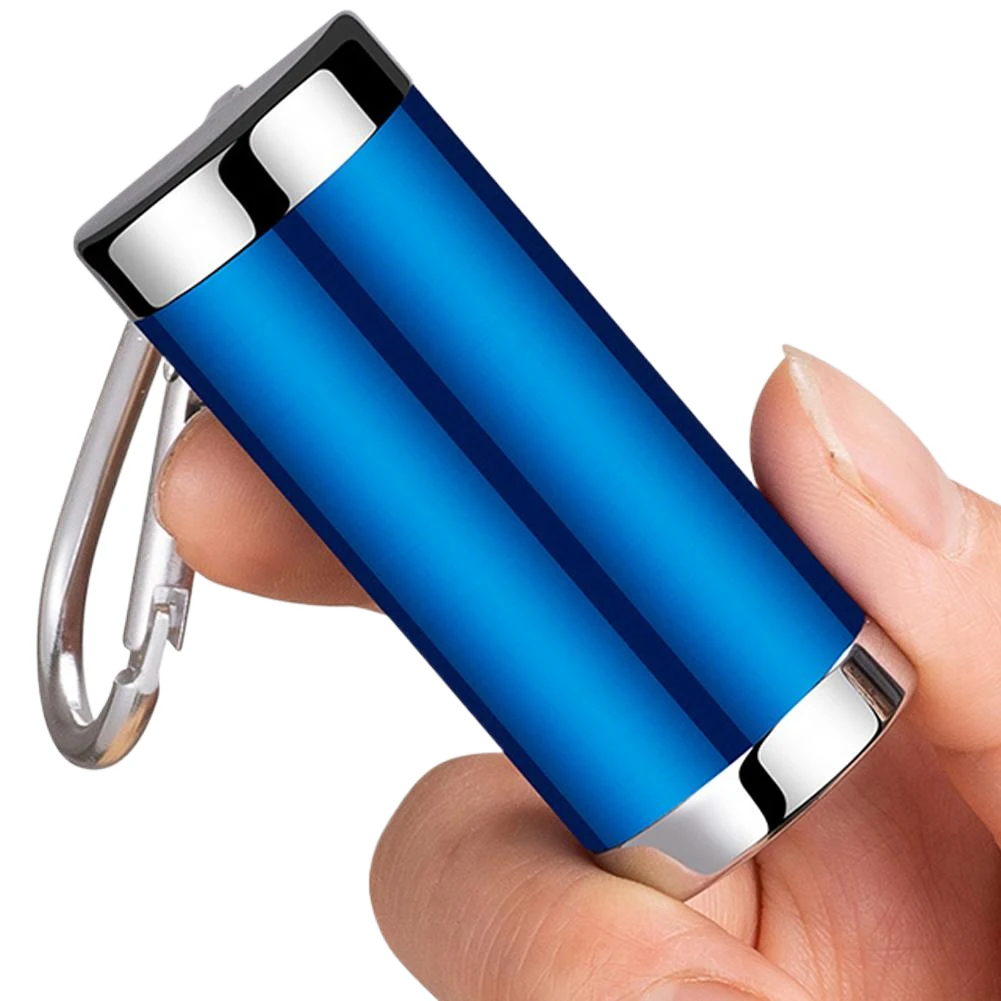 Mini Portable Ashtray Multi-Function Outdoor Cigarette Holder Fireproof Butt Disposal Box Keychain Ashtray for Outdoor Travel