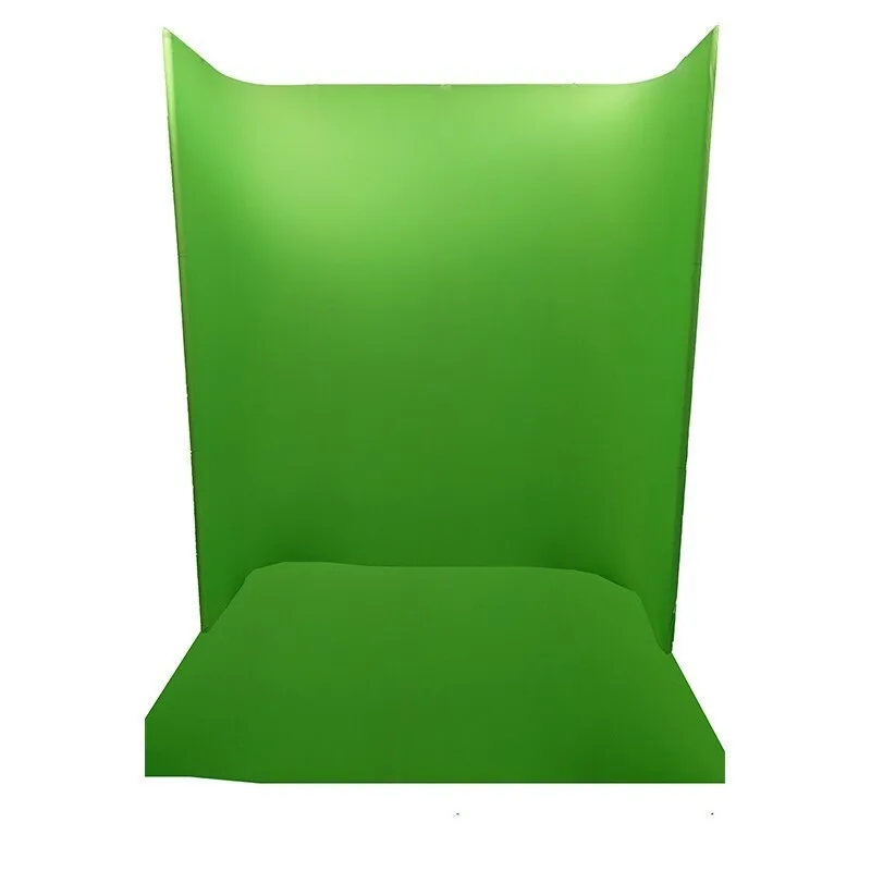 1.8 meters portable green screen for virtual broadcast keying, green box in studio