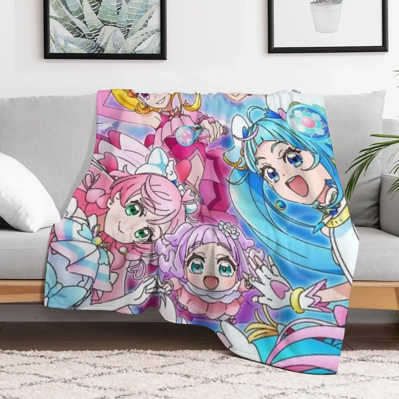 Hirogaru Sky Precure - Cover Post Throw Blanket Nap Kid'S Blankets Sofas Of Decoration Blankets