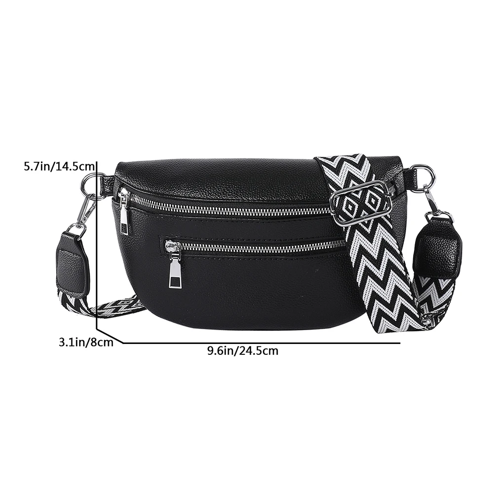 Trendy Crossbody Bags Women\'s Chest Pack Waist Fanny Pack Luxury Shoulder Bag Female Multi-pocket Purse Travel Belt Sling Bag