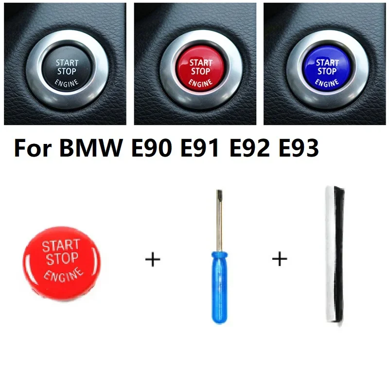 

Car Engine START Button Replace Cover STOP Switch Accessories Key Decor Fit for BMW E87 E60 E83 E84 E89 for BMW E90 E91 E92 E93