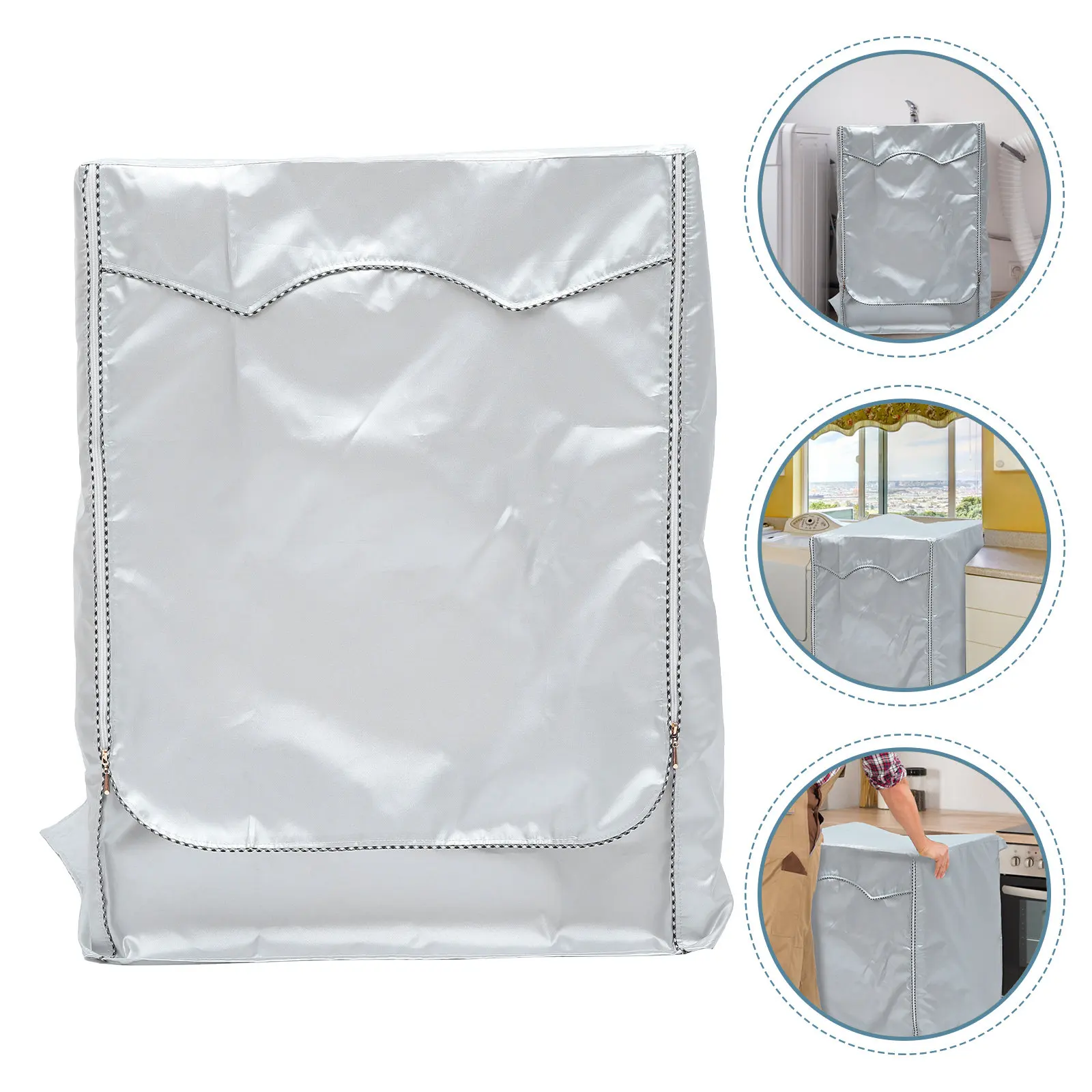 

Heavy Duty Waterproof Washer and Dryer Cover Full Protection Washing Machine Protector Breathable Wear Resistant Discoloration