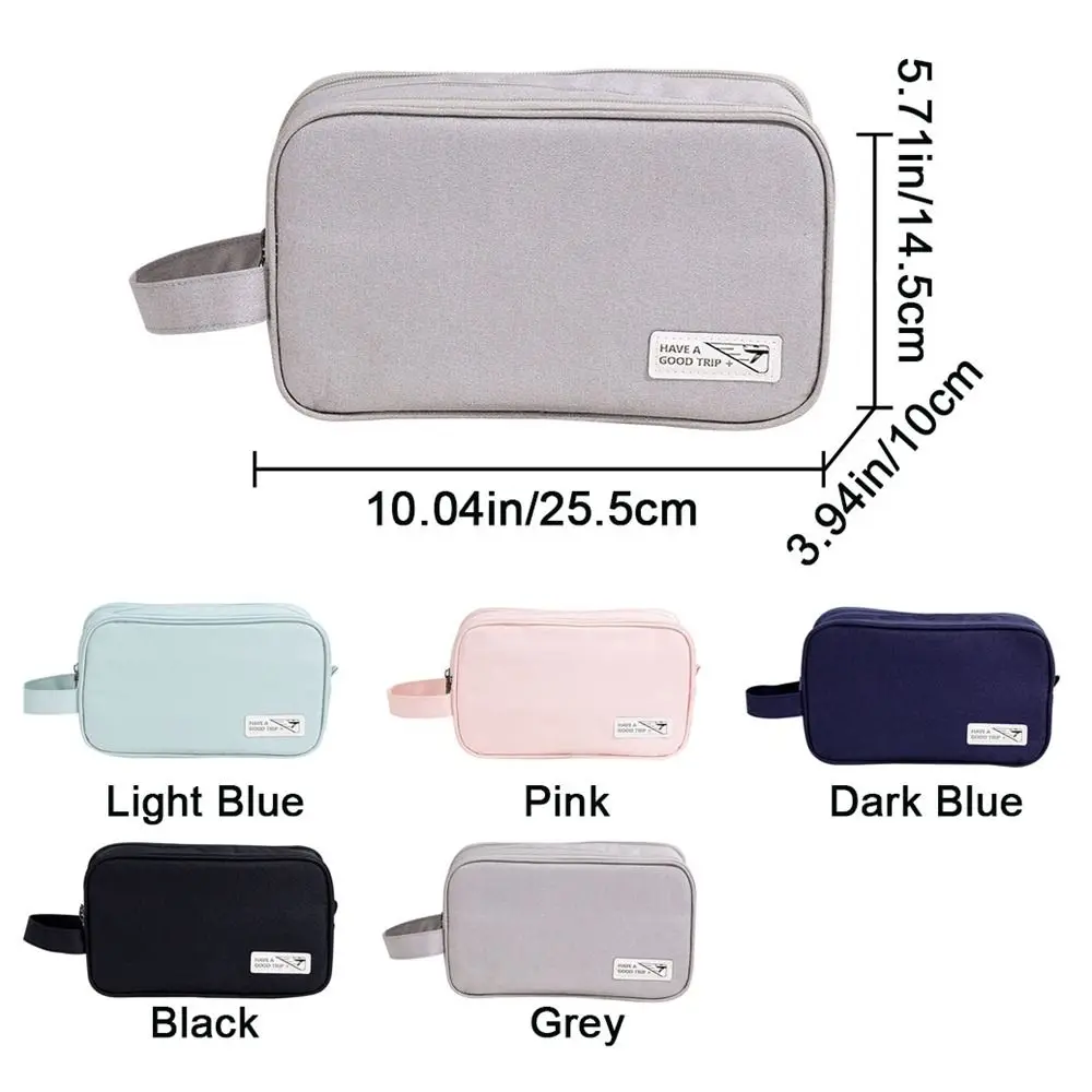 Portable Dry Wet Separation Travel Cosmetic Bag Handheld Dustproof Travel Makeup Bag Large Capacity Wash Toiletry Bag for Home
