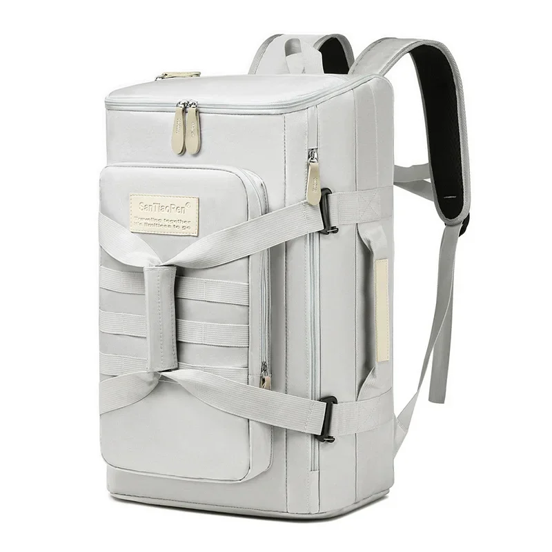 حقيبة ظهر جديدة ذات سعة كبيرة للتنقل في الهواء الطلق للسفر والكمبيوتر المحمول حقيبة كتف مزدوجة عصرية متعددة الوظائف مقاومة للماء