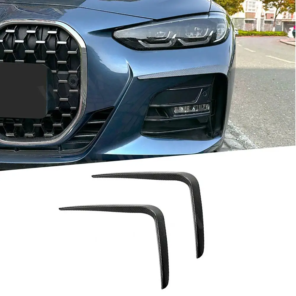 

Для BMW 4 серии G22 G23 G26 M Sport 2021 + передние бамперы из АБС-пластика, накладка на вентиляционное отверстие, спойлер, канистры, разветвители, 2 шт./компл., автомобильные аксессуары