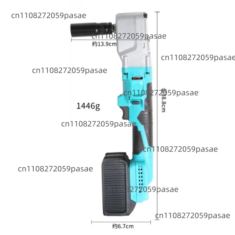 High-torque rotary tiller right-angle electric wrench, 90-degree lithium battery ratchet Angle tool