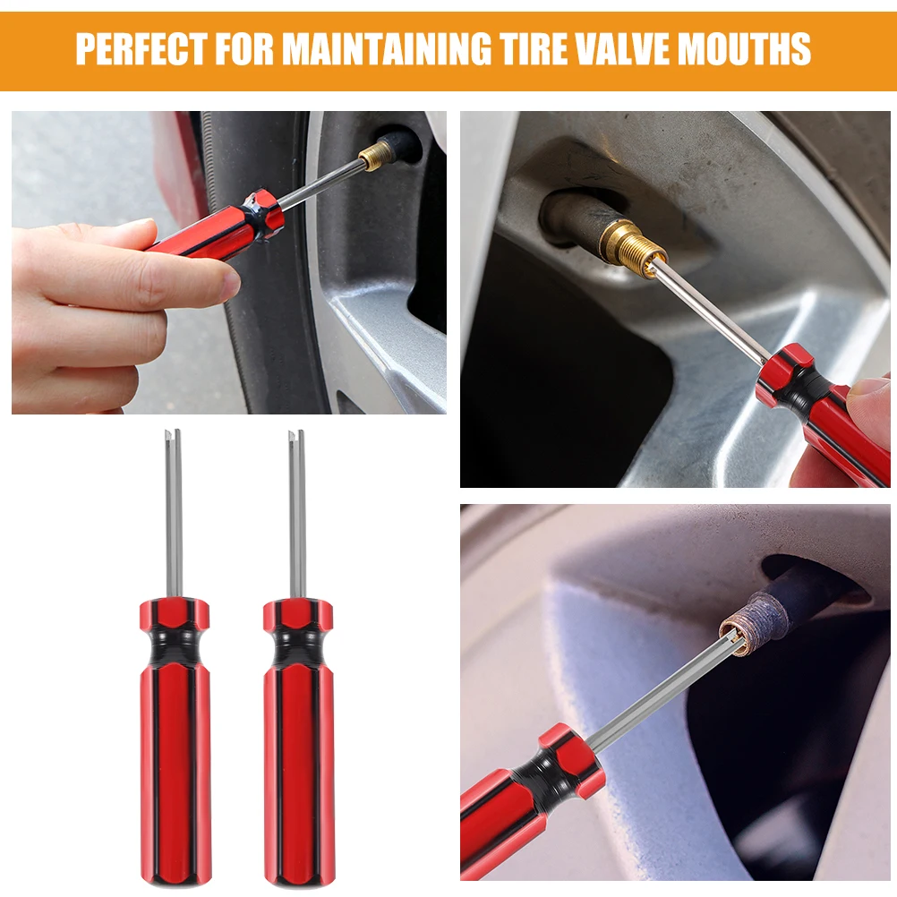 

6 Pcs Valve Core Installation Tool Removing Car Tire Remover Repair Tools for Auto Repairing