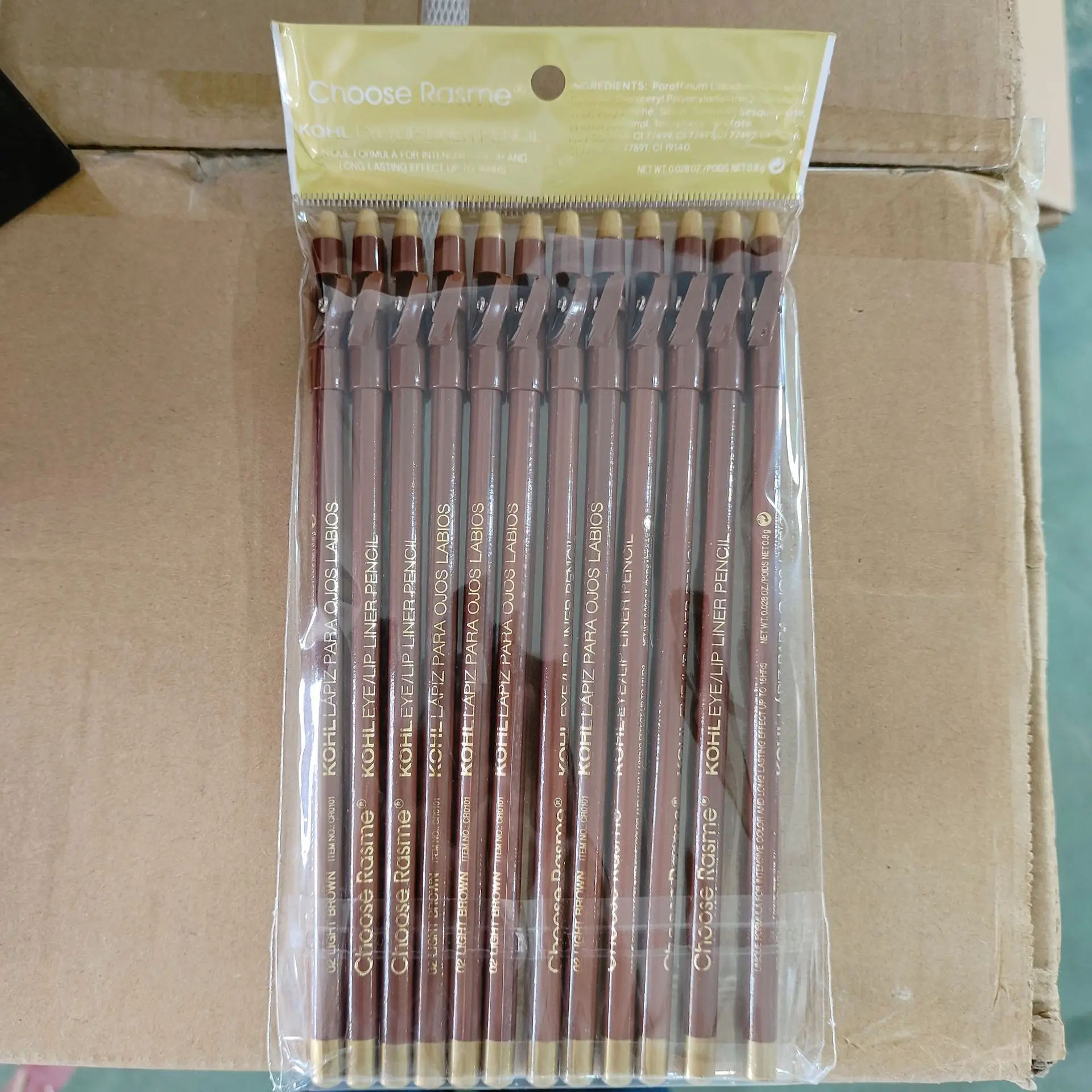 MLSMILE 3-farbiges Augenbrauenstift-Set, 12-teilig, matt, wasserdicht, Anspitzer, Holzkern, Augenbrauenstift, 2025, neu