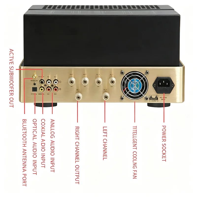 Fever HiFi amplifier EL34 push-pull all-tube machine lossless Bluetooth 5.4 APTX field-effect tube dual mode