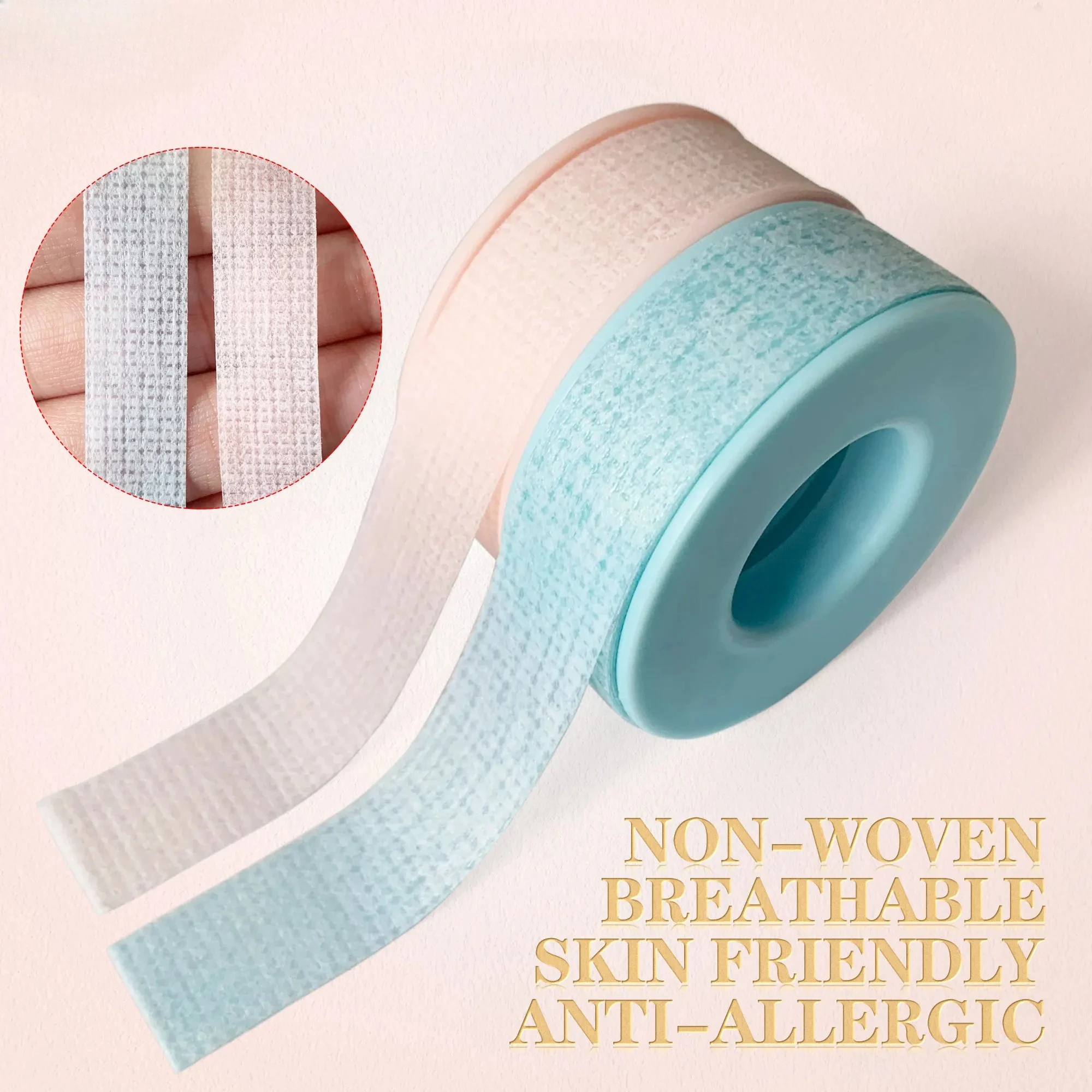 10 rotoli di nastro per ciglia in gel di silicone medico resistente al tatto non tessuto sotto il cuscinetto per gli occhi patch estensione ciglia strumenti per il trucco QIWU