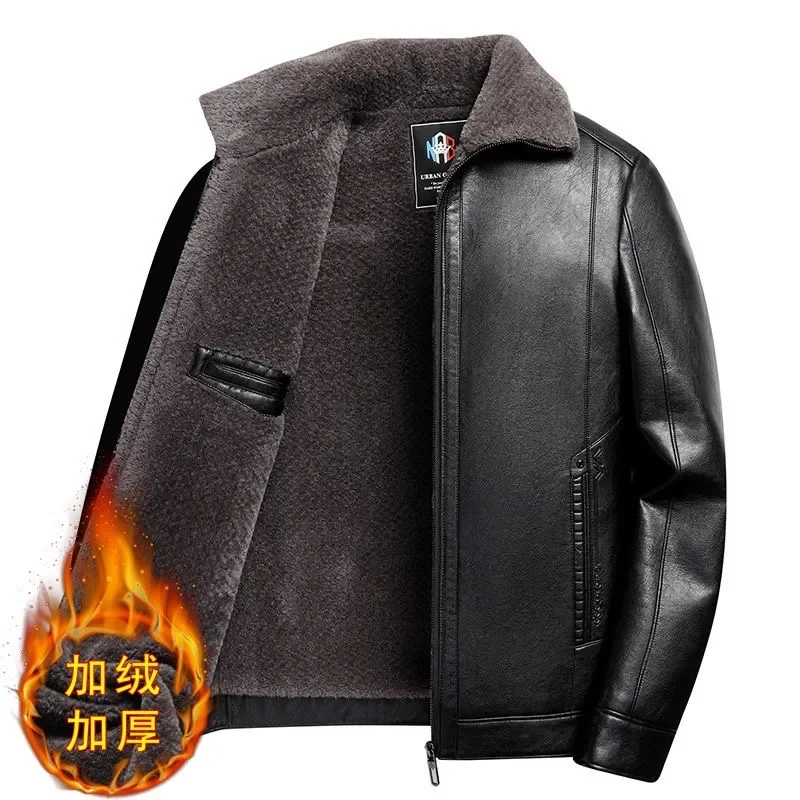 Ledermantel Herren Kleidung Pelzjacke Bomber Mode Lässig Windjacke Frühling und Herbst Hot Outwear Stehen Militär Stickerei