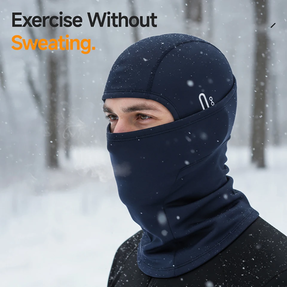 GTUBIKE 1 قطعة بالاكلافا الشتاء الحراري الدراجات قناع يندبروف الباردة مقاومة قناع الدراجة تسلق التزلج دراجة نارية قناع كامل الوجه #5