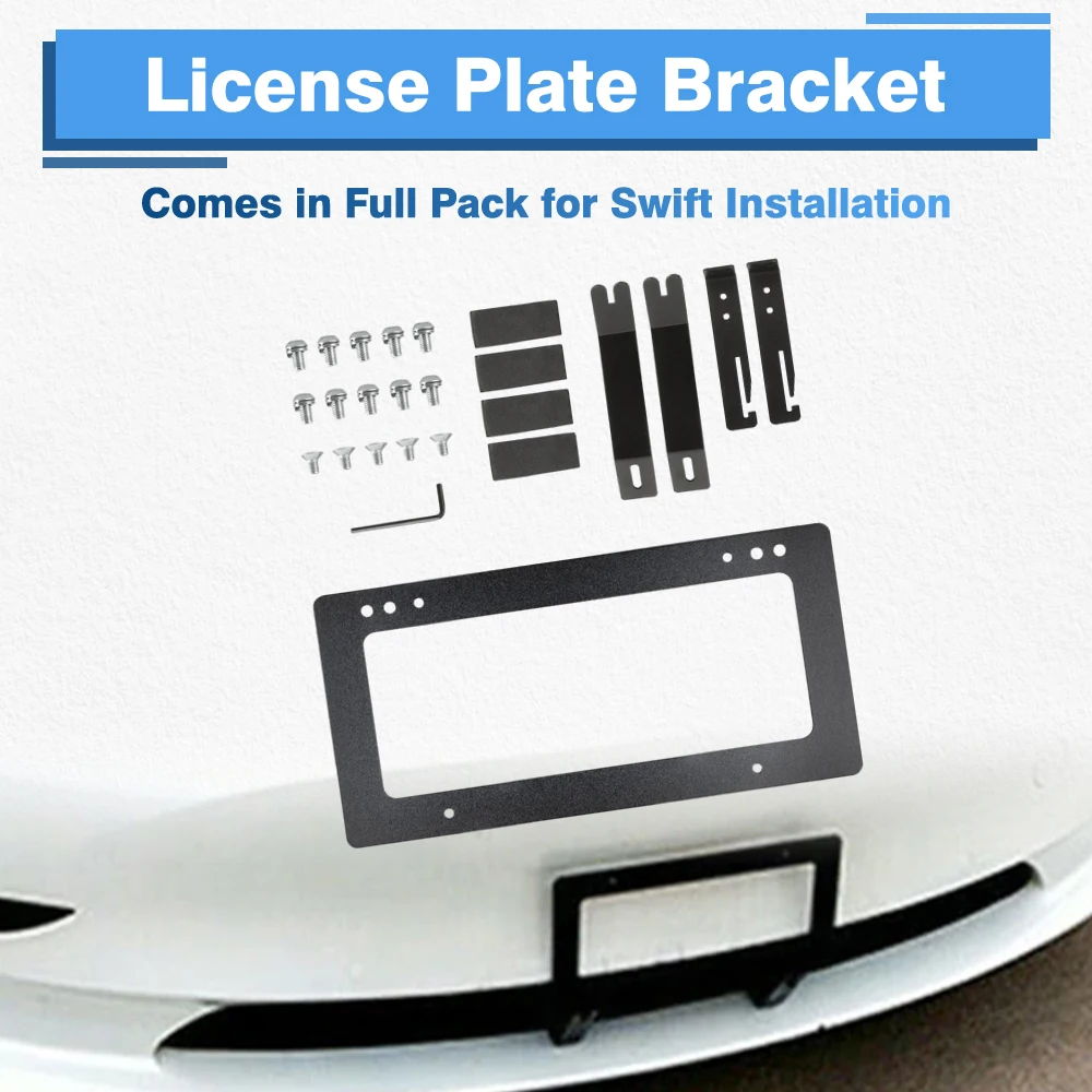 

Car License Plate Frame Holder For Tesla Model 3 2017 2018 2019 2020 2021 US Model Front License Plate Frame Holder
