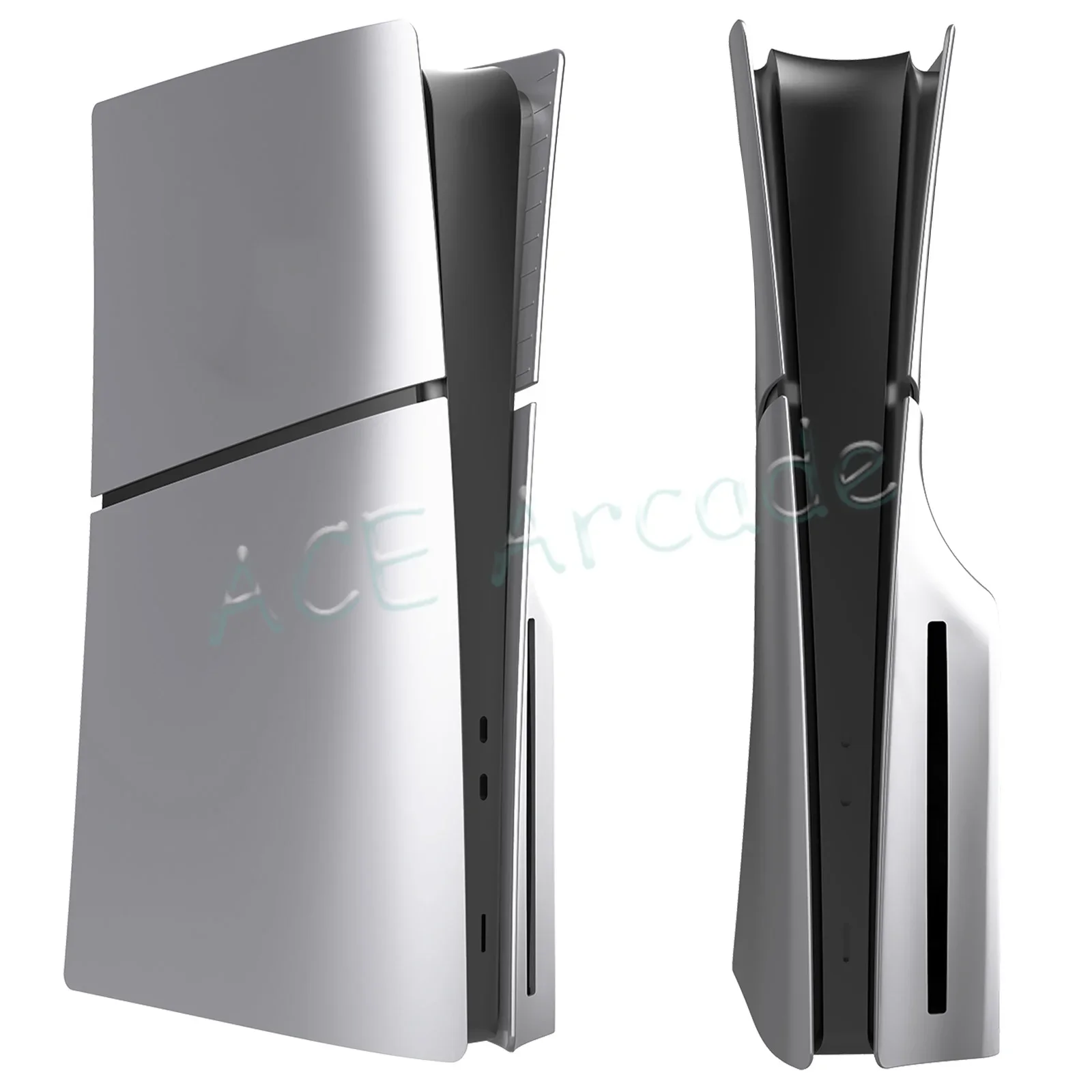 Latest PS5 Slim Replacement Case, Optical Drive Version, Digital Version, Game Console Case with Cooling and Ventilation