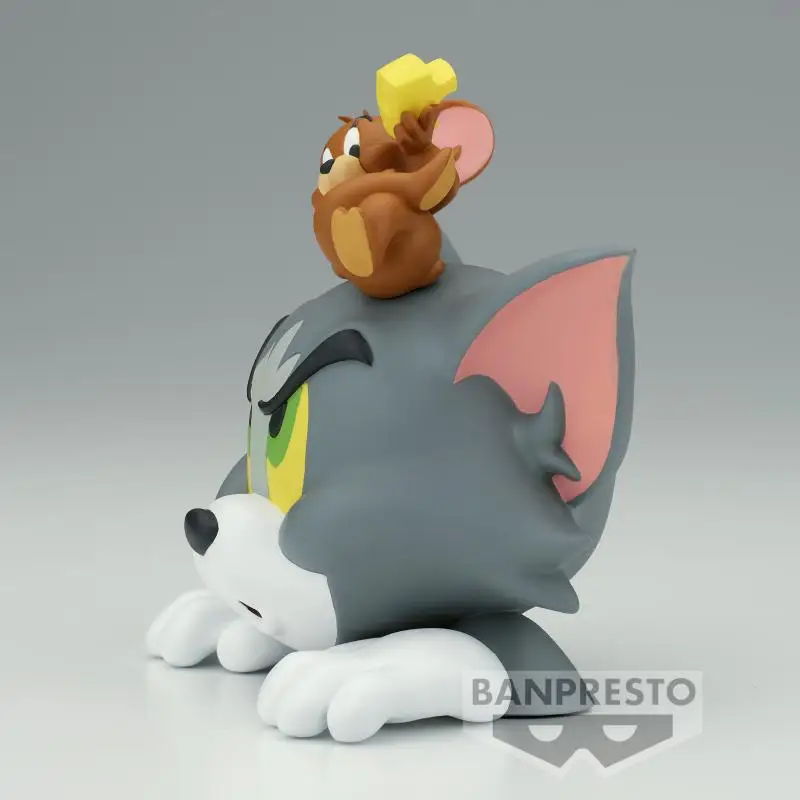 Bandai Original Tom and Jerry Miękka gumowa lalka vol.1 Anime Figurka akcji Zabawki dla chłopców Dziewczynki Dzieci Prezenty urodzinowe Model