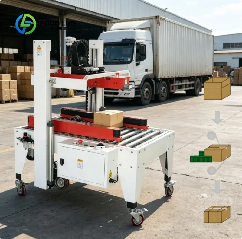 

Automatic Carton Sealing Machine High Efficiency Case Sealer for Factory Production Lines and Warehouse Packaging