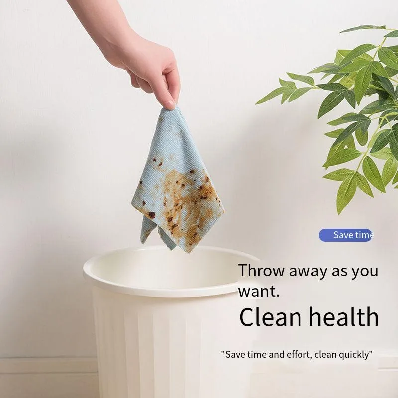 Pull-out Towel 50 Pieces Pack Multi-purpose Absorbent Wiping Cloth for Kitchen Auto Use Dust Cleaning Household Vehicle Rag