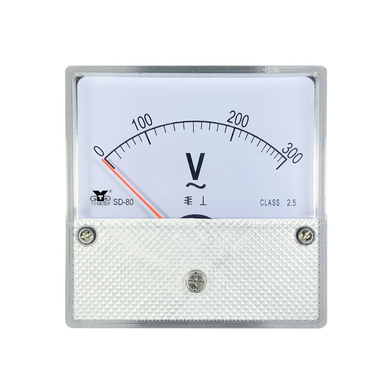 SD80 ac โวลต์มิเตอร์ 100v 300v 500v 600v ตัวชี้โวลต์มิเตอร์ AC dh80 sf80 65 มม.