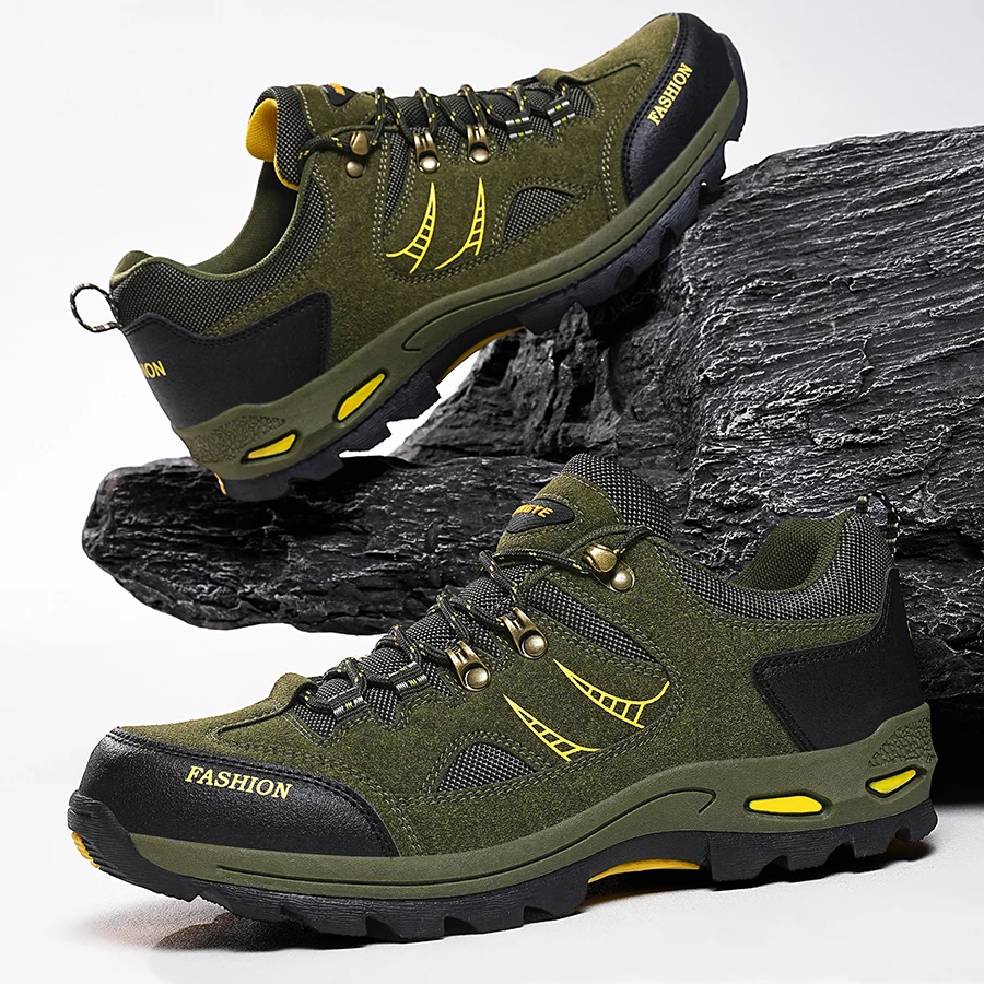 

Men's Spring/Autumn Outdoor Hiking Shoes Casual Sneakers Mountain Climbing Tracking Shoes for Trail Trekking Big Size 47