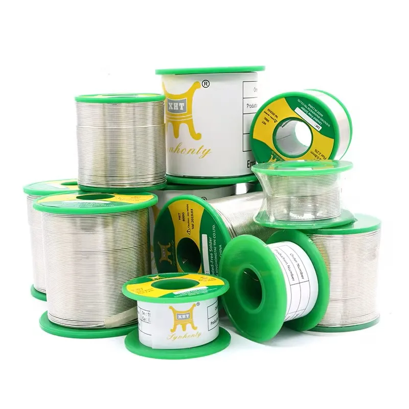 

XHT factory 0.3/0.4/0.5/0.6/0.8/1mm 2.0% Tin Lead Free Melt Rosin Core Solder Wire