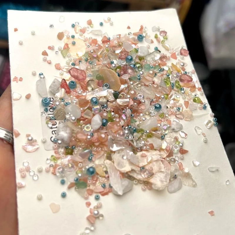 New Wholesale 1kg DIY Handmade Cream Gel Phone Case Mixed with Simulation Material Accessories Quicksand Filling Material