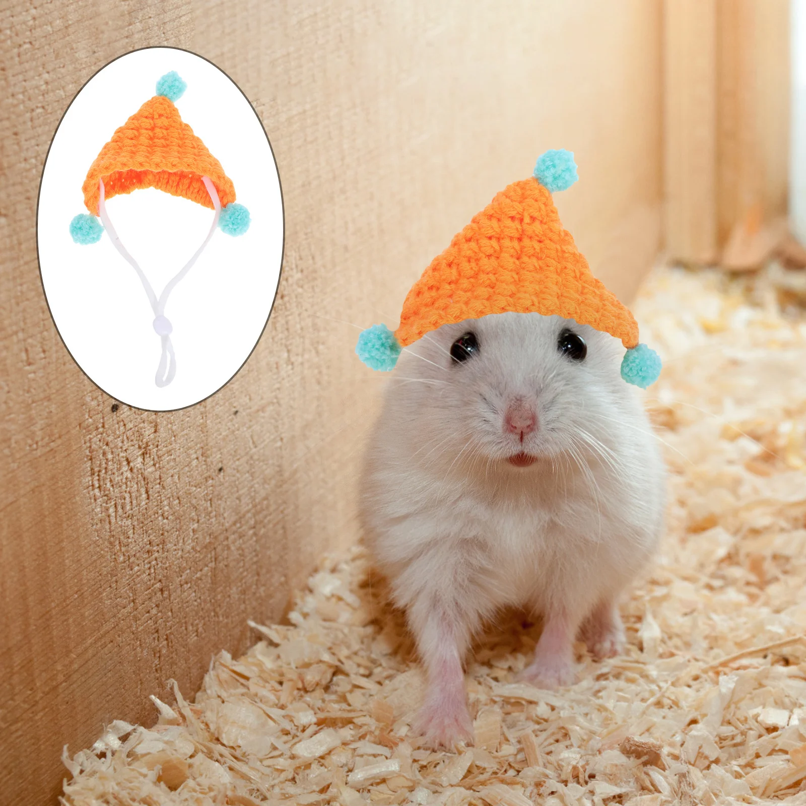 

Mini Cute Knitted Guinea Pig Hat Tiny Pet Hat Small Animals Photo Prop Christmas Costume Hamster Rabbit Accessories